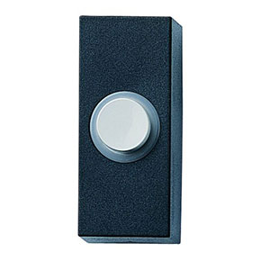 Honeywell Home Wired Surface Mount Push Button for Door Chime, Black
