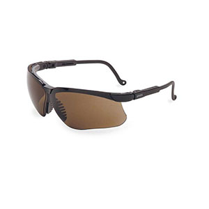 Honeywell Genesis Safety Eyewear, Black Frame, Espresso Lens - RWS-51024