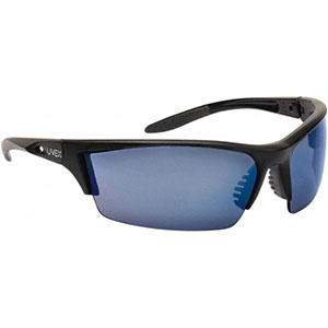 Honeywell HS300 Safety Eyewear, Matte Frame, Blue Mirror Anti-Scratch Lens