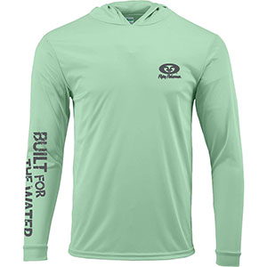 Flying Fisherman TL1415ML Built For Water Performance Hood Tee Mint L