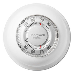 Honeywell Home Round Heat Only Non-Programmable Manual Thermostat - CT87K