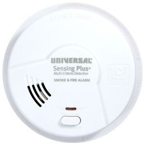 USI Sensing Plus Living Area 10 Year Battery Smoke and Fire Alarm