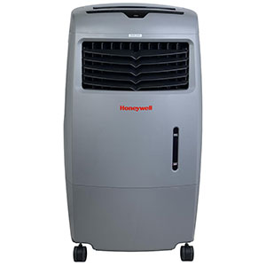 Honeywell CO25AE Indoor/Outdoor Evaporative Air Cooler, 500 CFM - 6.6 Gallon Tank (Gray)