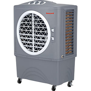 Honeywell CO48PM Evaporative Air Cooler For Indoor, Outdoor and Commercial Use, 1062 CFM - 10.6 Gallon Tank (Gray)