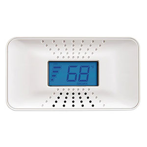 10-Year Battery Carbon Monoxide Alarm with Digital Temperature Display