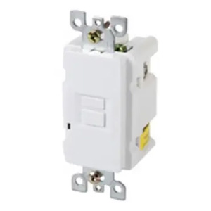 USI Electric Blank Face 20 Amp GFCI Self Test Receptacle, White