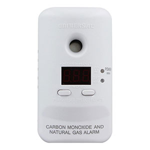 USI Digital Display Plug-In 2-in-1 CO and Natural Gas Smart Alarm