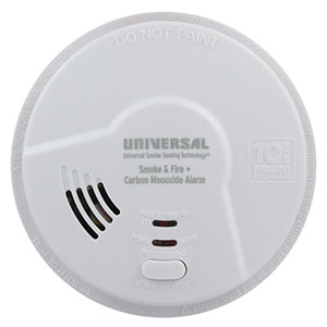 USI Hallway 3-in-1 Smoke, Fire and Carbon Monoxide 10-Year Alarm - MIC3510SB