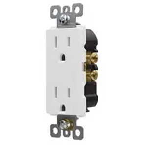 USI Electric Decorator Receptacle 20 Amp 2-Pole, White