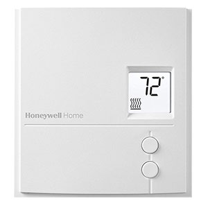 Honeywell Home RLV3150A Digital Line Volt Thermostat, Baseboard Non-Programmable