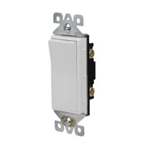 USI Electric Switch Decorator 15 Amp Self Grounding 3-Way, White