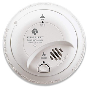 First Alert SC9120LBL BRK Brands Hardwired Combo Smoke and CO Alarm, 10 Year
