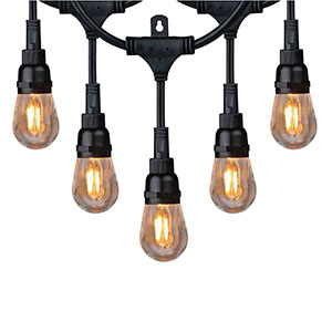 Honeywell 36 Foot Filament Style Amber LED String Light Set