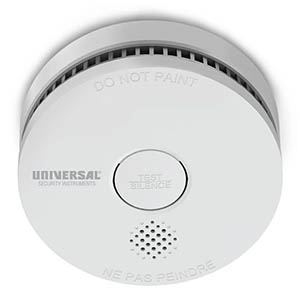 Compact Battery Powered Smoke and Fire Alarm