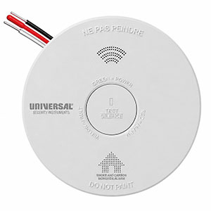 Hardwire Combo Smoke and Carbon Monoxide Alarm with 10-Year Battery Backup